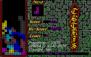 Tetris atari screenshot